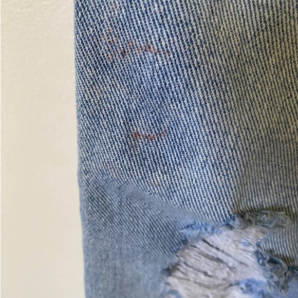 Pacsun High Rise Distressed Patch Work Girlfriend Jeans 29 - Picture 12 of 12